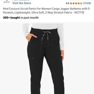 Med Couture women’s scrub Black Jogger SP